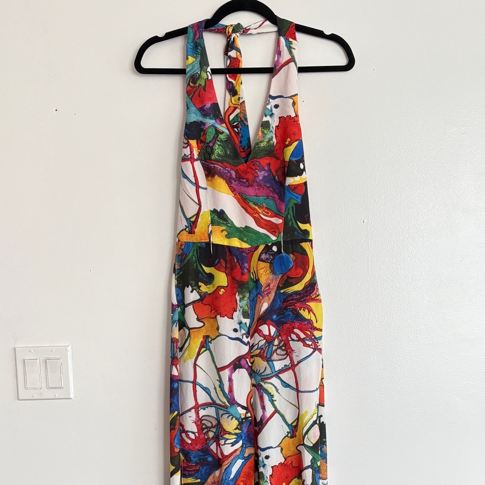 Alberto Makali Multicolor Abstract Jumpsuit